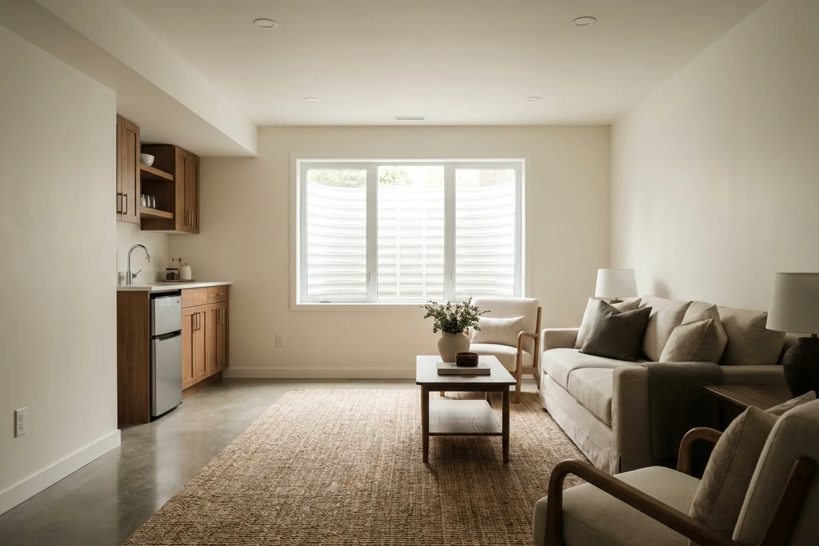 Basement underpinning + ADU conversion — representative